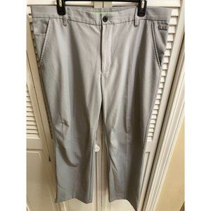 Light Gray Izod Perform X Men's Slim Fit Golf Pants Size 36x32 Lightweight